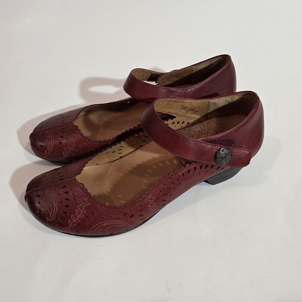 Taos Mary Jane Shoes Sz 10 Red - Picture 2 of 12